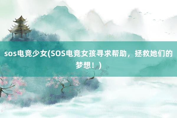 sos电竞少女(SOS电竞女孩寻求帮助，拯救她们的梦想！)