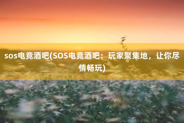 sos电竞酒吧(SOS电竞酒吧：玩家聚集地，让你尽情畅玩)