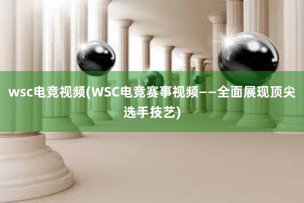 wsc电竞视频(WSC电竞赛事视频——全面展现顶尖选手技艺)