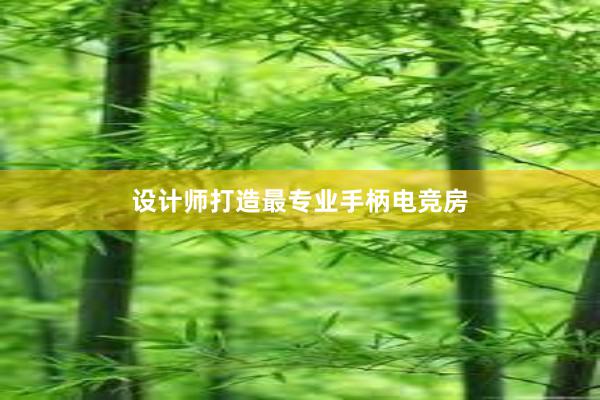 设计师打造最专业手柄电竞房