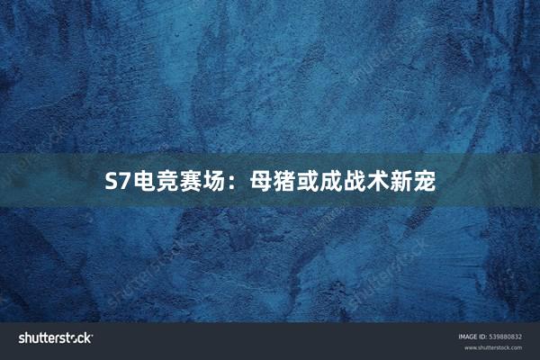 S7电竞赛场：母猪或成战术新宠